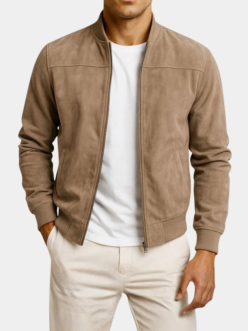 Diego - Chaqueta de ante para hombre