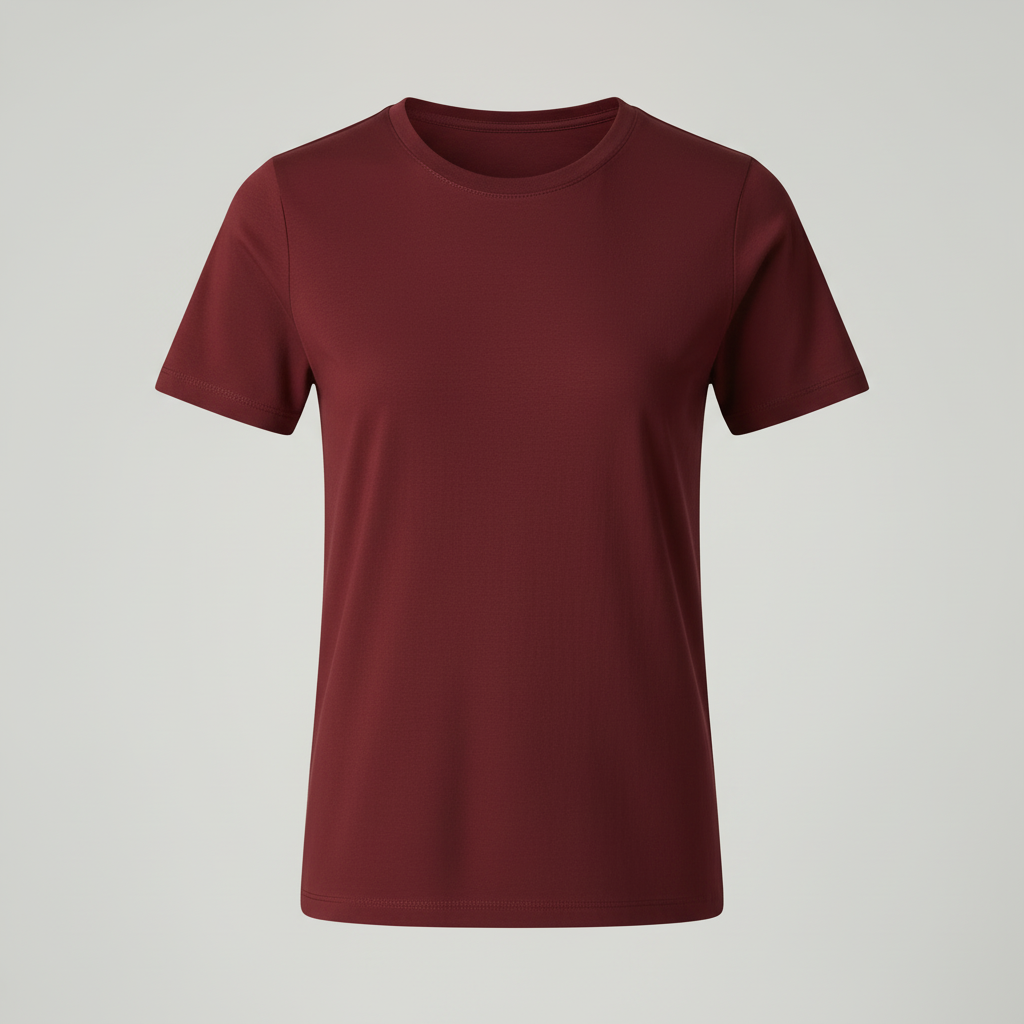 Camiseta burdeos sola